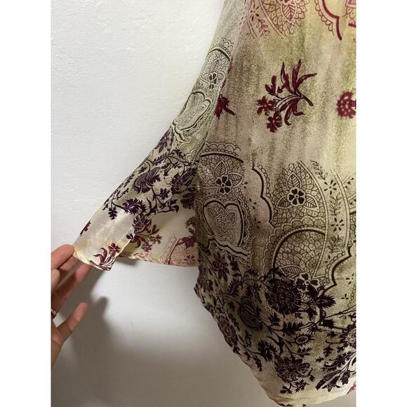 Xhilaration Y2K Satin Babydoll Lace Trim Sequin Tank Size L Floral Fairycore - Picture 6 of 9